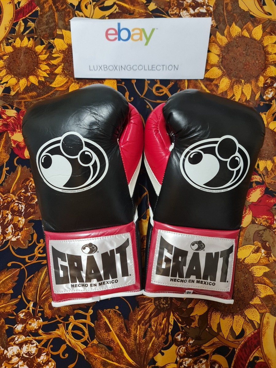 GRANTボクシンググローブ　10oz Authentic GRANT Boxing Gloves 10oz Red/White Lace-up type
