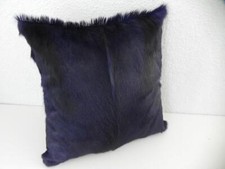 Springbock Cuscini Pelliccia Tierfell Cuscino Blu