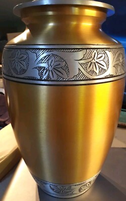 Hand Engraved Pewter Cremation Urn for Human Ashes Adult - A Beautiful Large ...