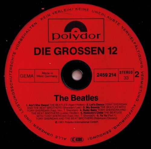 LP The Beatles - DIE GROSSEN 12 - Polydor # 2459 214 - Germany 1980 nearmint - Bild 4 von 6