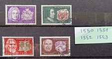 lot  timbres  france oblitérés 1968  n° 1550 1551 1552 1553