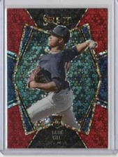 2022 Panini Select Luis Gil Premier Level Red Disco Prizm Rookie #111  YANKEES