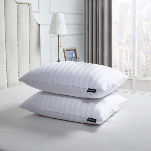 Beautyrest Jumbo Medium Firm Sleeping Pillow 2Piece Damask Stripe