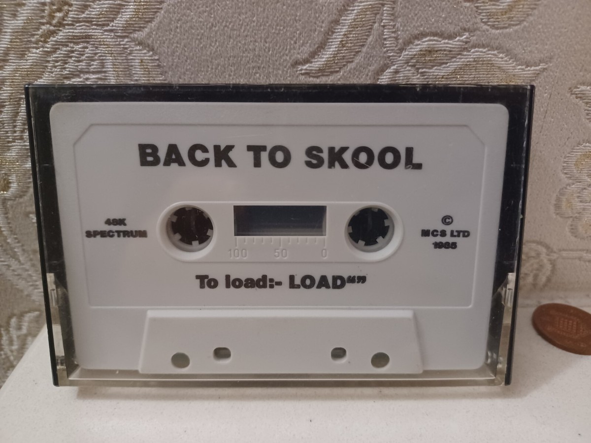 Sinclair ZX Spectrum Game Back To Skool Microsphere Vintage A23