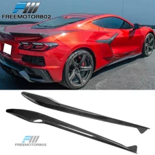For 23-25 Chevy Corvette C8 Z06/E-Ray/ Side Skirts Carbon Fiber 2PC Rocker Panel