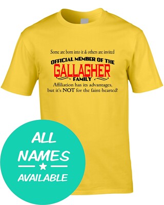 Nachname Herren T-Shirt Teammitglied Geschenk Name Familie Clan Sache Wiedersehen individuell