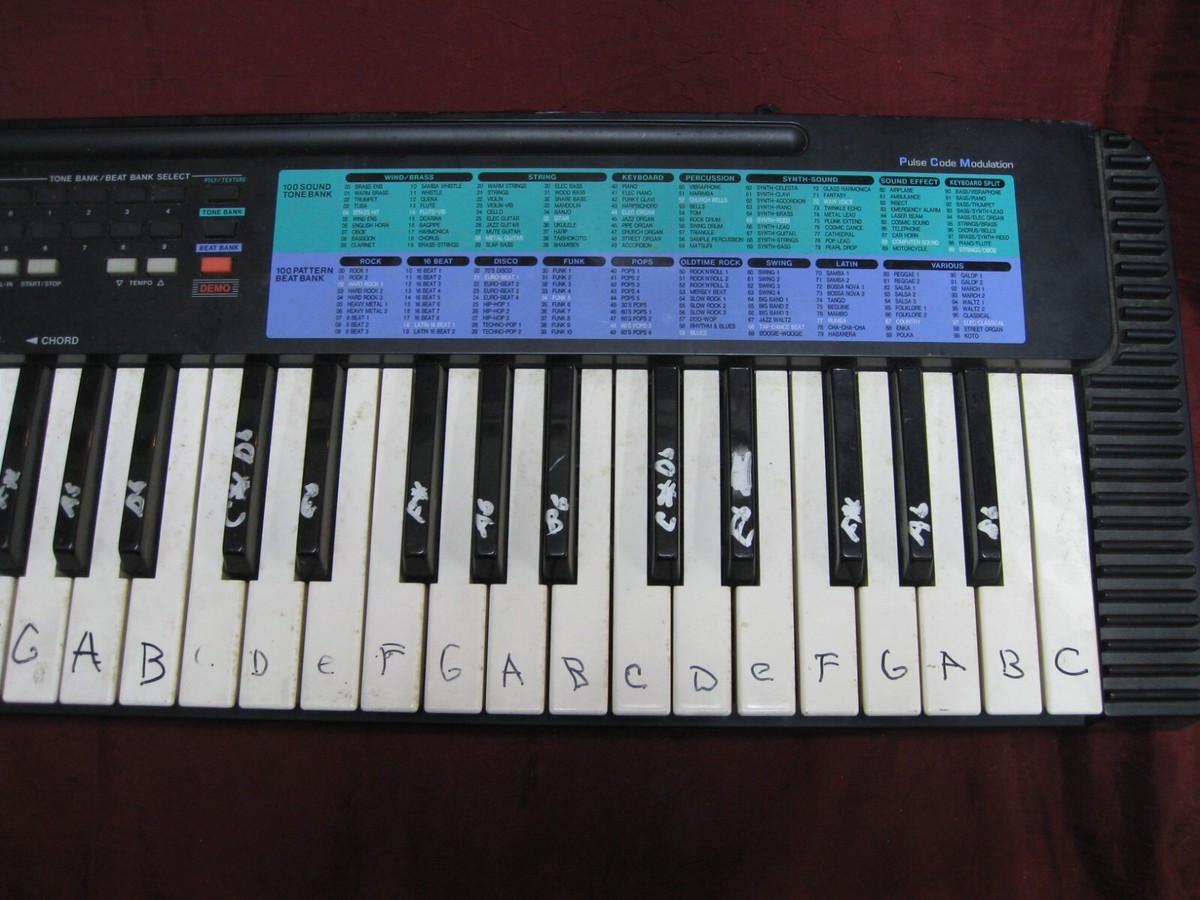 大値下げ！貴重！！CASIO CA-100 トーンバンクキーボード 49鍵盤 Casio Tone Bank CA-100 49 Key Black Electric Keyboard Tested