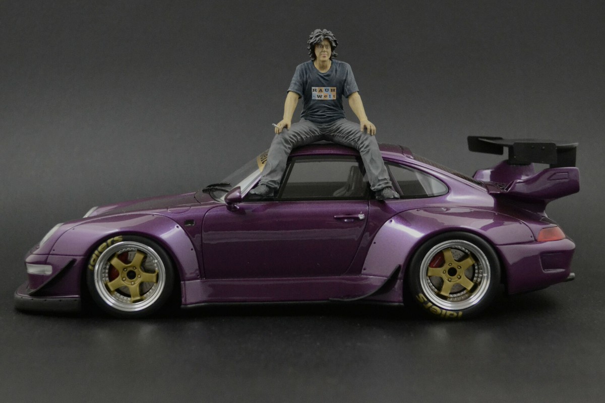RWB GT spirit アニメ風グラフィック 限定版 1/18 Unboxing 1/18 scale porsche 911 RWB Tiffany from gt spirit