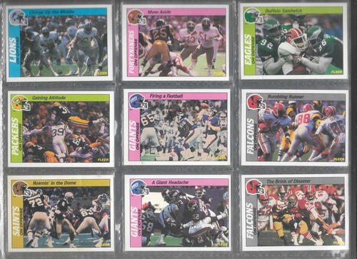 1988 Fleer Live Action Football Lot 2 Of 7 Nine Cards 38 39 40 41 43 44 45 47 53 - Picture 3 of 8