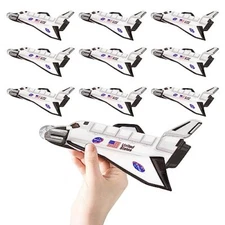 Playbees Space Shuttle Gliders - 24 Pack - Space Themed Party Favors & Birthd...