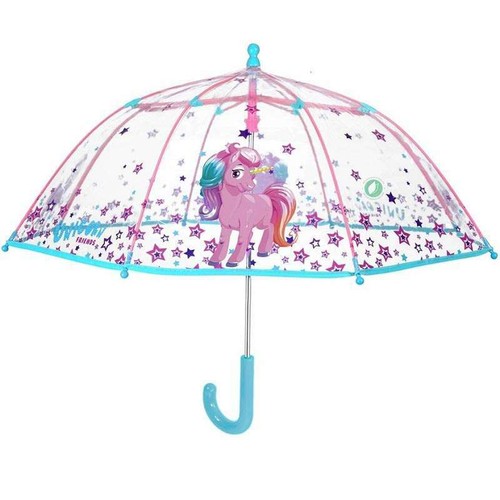 Paraguas largo transparente Unicornio niña | eBay