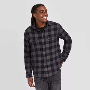 men's 2 pocket flannel shirts