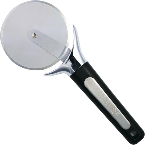 Durable 15-Inch Glazed Cordierite Pizza Stone with Bamboo Peel & Large Cutter - Picture 8 of 9
