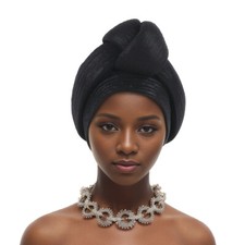 Nigerian Headwrap Headtie African Women Hat Turban Hijab Twist Knot Bonnet Cap