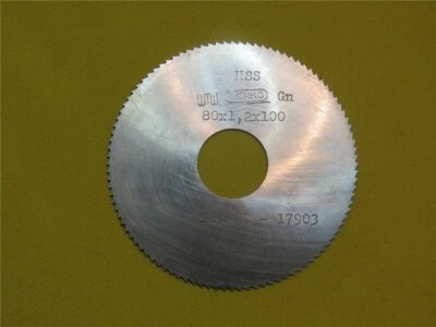WMW WERKÖ DDR Metall Kreissägeblatt Werkö HSS - 80 x 1,2 x 100 - Auf Ø 22 - Scheibenfräser
