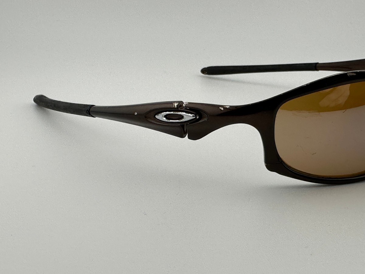 00s OAKLEY X-l Hatchet オークリー サングラス OAKLEY HATCHET SUNGLASSES Brown w/ Titanium Iridium O