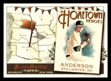 2011 Topps Allen & Ginter Brett Anderson #HH56 Oakland Athletics Baseball Card