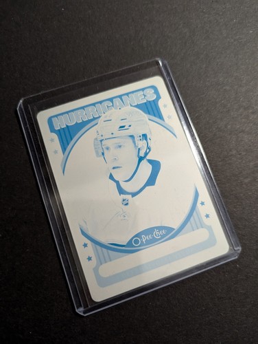 2021-22 UD OPC Hockey Cyan Printing Plate 1/1 One of One Jake Gardiner Hurricane - Bild 2 von 4