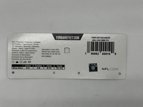 NEW ONE PAIR YOUTH "FOR BARE FEET" OFFICIAL NFL LICENSED CREW SOCKS SHOE 13-3 - Picture 53 of 93