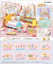 Re-Ment Sanrio Little Twin Stars PASTEL SWEETS ROOM Complete Set BOX of 8 Packs