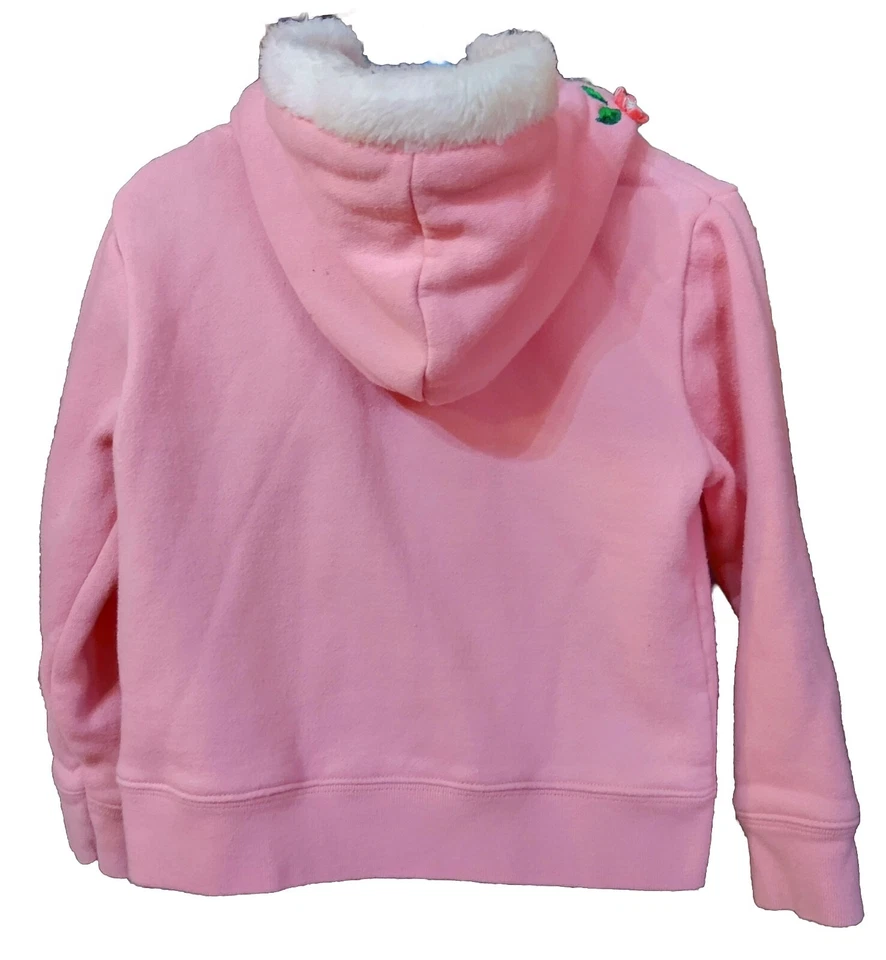 Sudadera con capucha rosa Wonder Kids talla 4T para niñas Foto 2 de 2