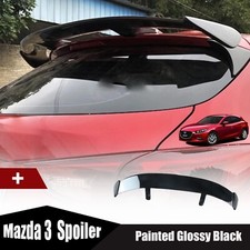 Glossy Black Fit For Mazda 3 2010-2023 Hatchback Rear Roof Spoiler Modified Wing Glossy Black Fit For Mazda 3 2010-2023 Hatchback Rear Roof Spoiler Modified Wing