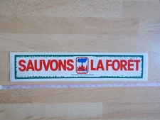 Autocollant SAUVONS LA FORÊT - FEUX INTERDITS