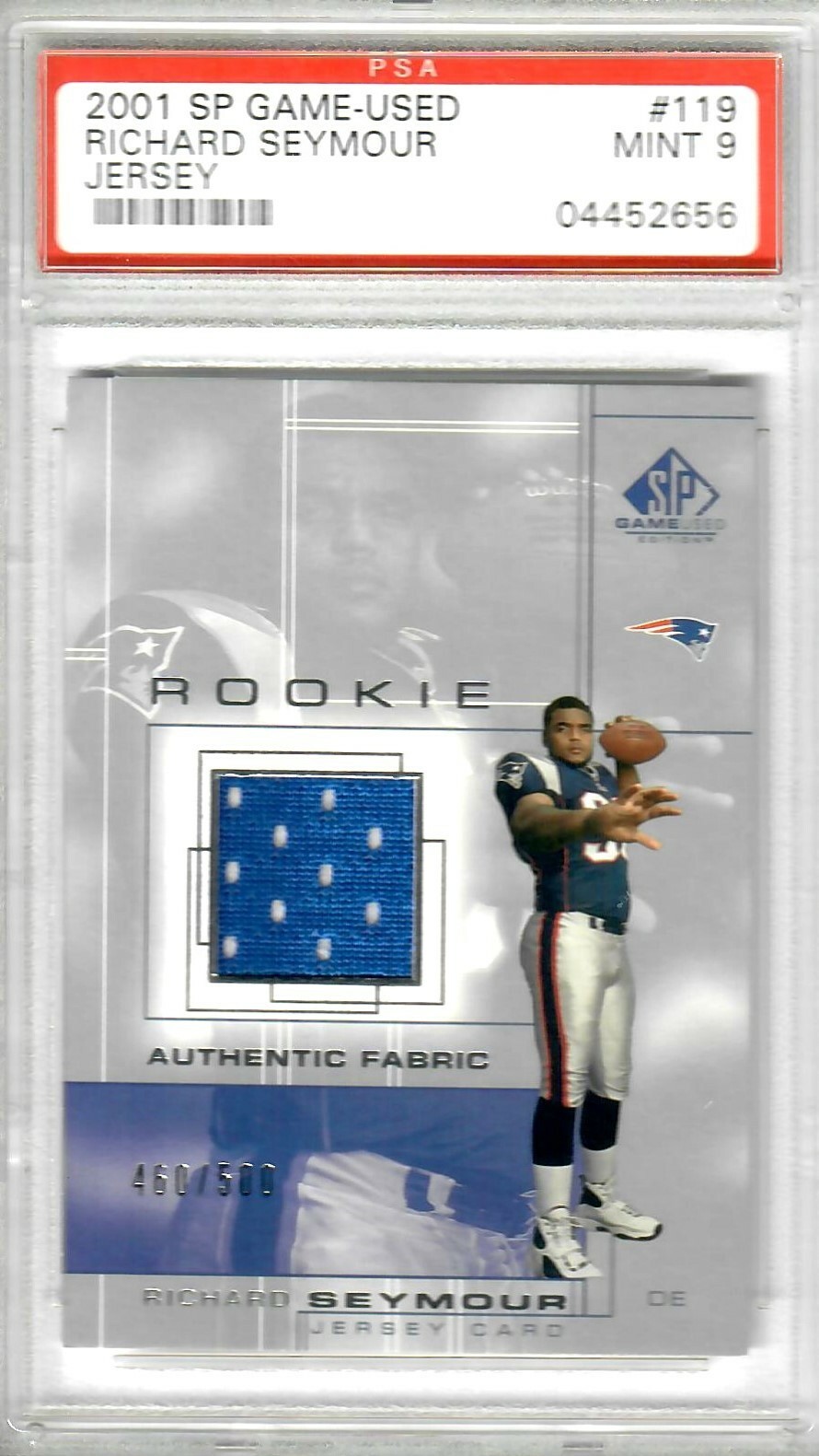 Richard Seymour SP Game Used SP Game-Used #119 Jersey