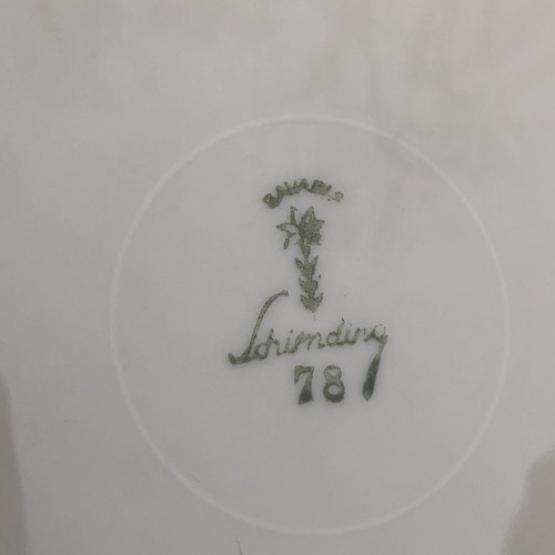 limoge bavaria porcelain salad plate floral ivory Vintage - Picture 5 of 5
