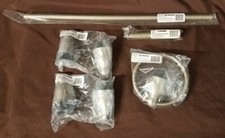 Moen Bath Set, Mason 24" Towel Bar, Ring, Paper Holder And Posts Satin Nickel