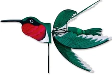 37" Ruby  Throated Hummingbird Whirligig Wind Spinner - by Premier Designs