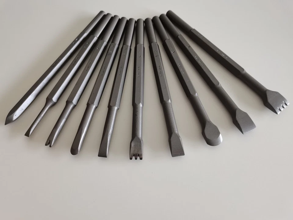 SOUTHERN STONE Tungsten Tipped Pneumatic Chisels 10.2 & 12.5 Shank