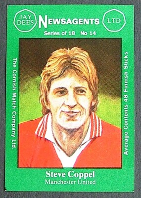 Matchbox Label Jay Dees Newsagents Football Steve Coppel Manchester United ME566