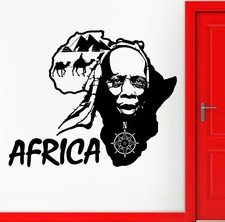 Wall Stickers Vinyl Decal Africa African Country Travel Map Tourism ig1827 