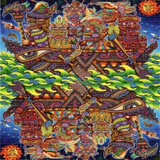 OPTIMYSTICS JOURNEY By Chris Dyer BLOTTER ART perforated paper psychedelic art