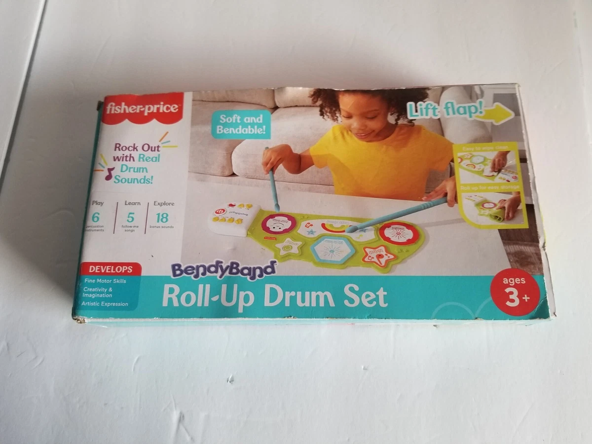 Fisher price roll on sale up drum set