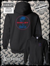 Shelby Cobra Round Logo 2 Sided Hoodie / Sweatshirt Official Licensed Product