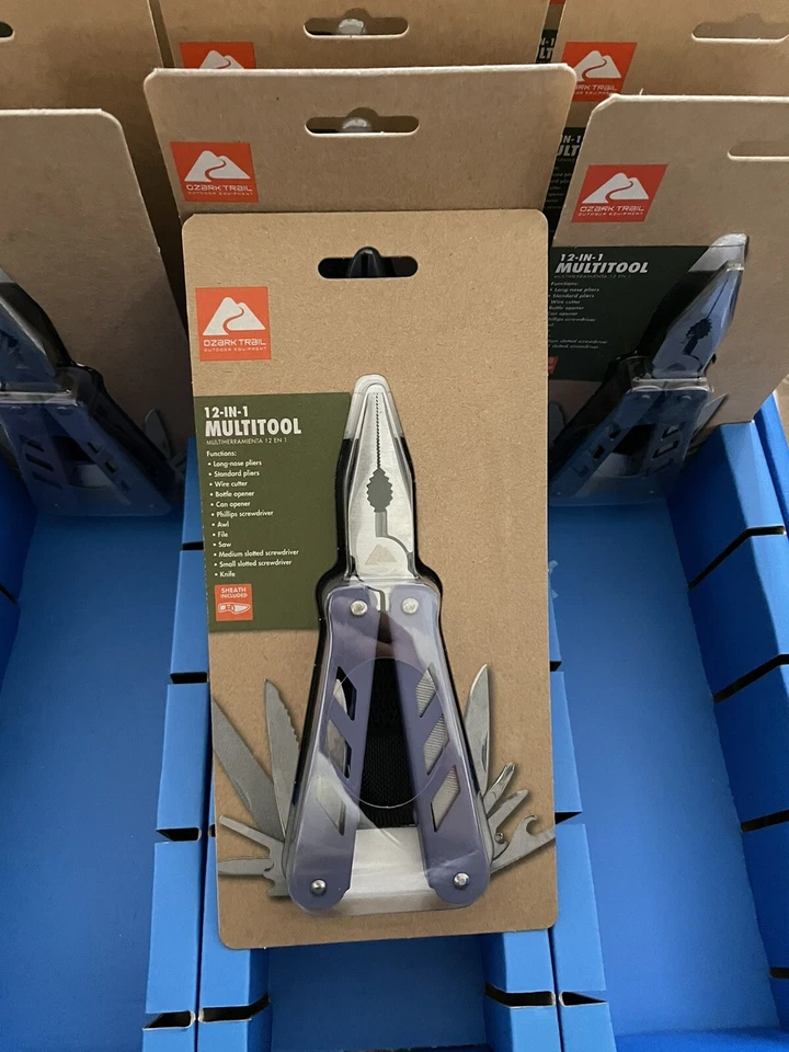 16X NEW Ozark Trail Outdoor Equipment 12-In-1 Multitool with Sheath Included - Image 2 of 4