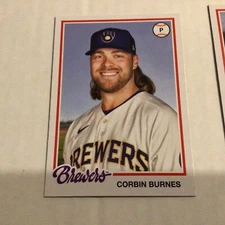 2022 topps archives  @@ base card @@ #152 Corbin Burnes - Milwaukee Brewers