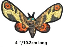 GODZILLA monster 4" MOTHRA Embroidered Badge PATCH kaiju sew iron con rainbow