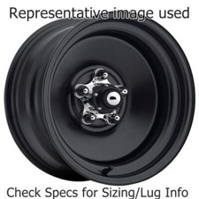 U.s. Wheel 68-5760 Rim 68 Series Rat Rod Matte Black 15x7 Size Each New