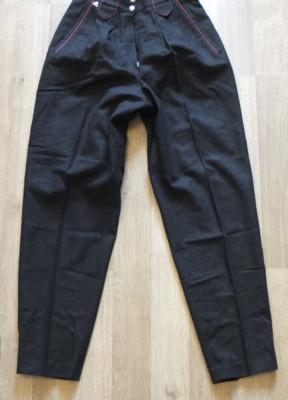 * JULIUS LANG Wolle Hose Gr. 36 TOP Schwarz Trachtenmode