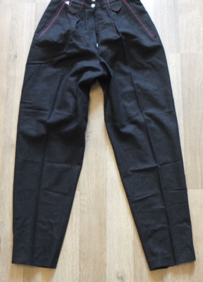 JULIUS CU/CO/LI CLOTH PANTS　BLACK JULIUS Cotton Nylon Twill Multi Pocket Wide Cargo Pants