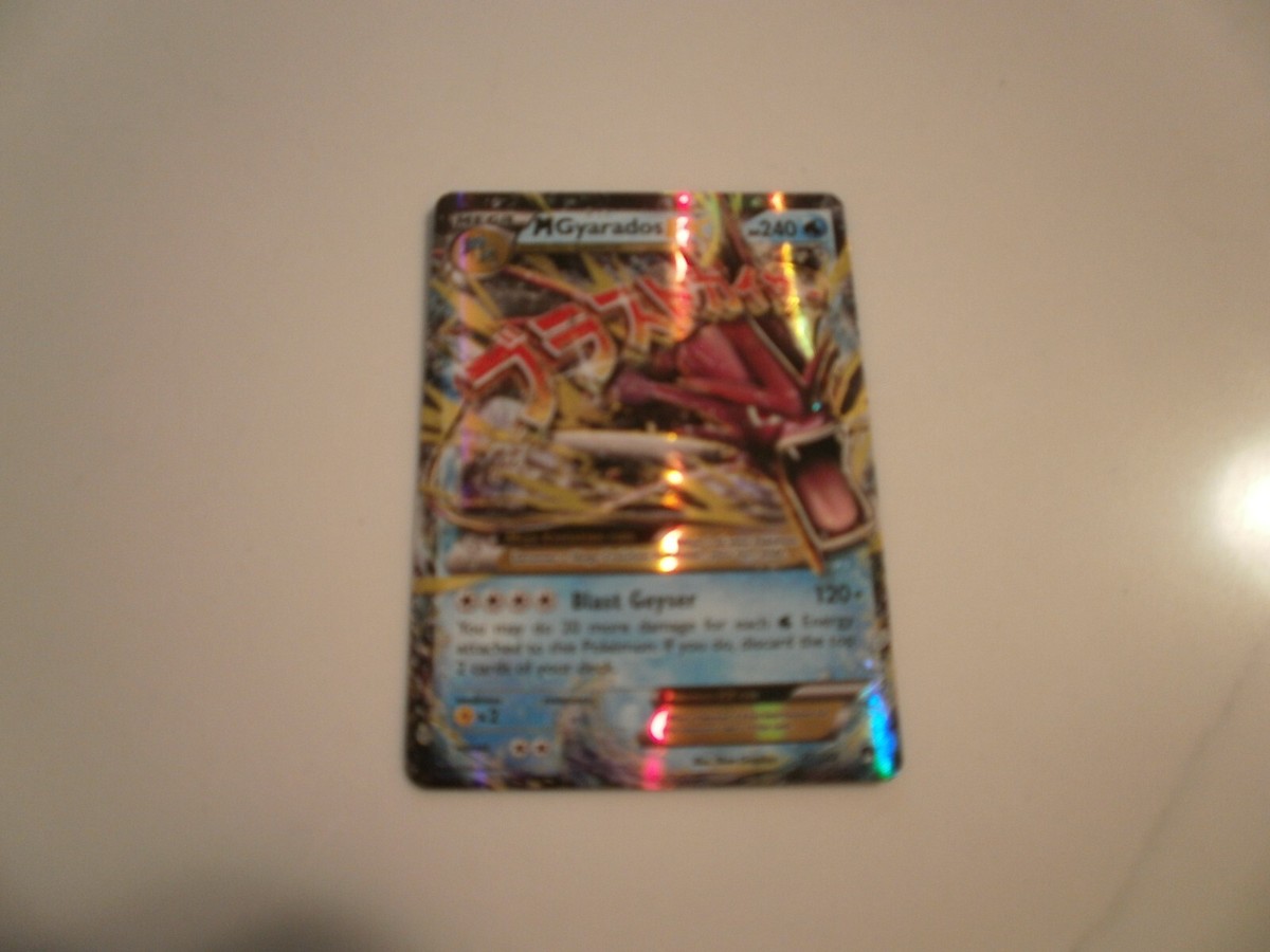 POKEMON 2016 MEGA M GYARADOS EX HOLO HP240 27/122 BLAST GEYSER | eBay