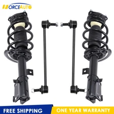 4X Front Struts with Coil Springs Sway Bar Links Fits For 2009-19 Dodge Journey