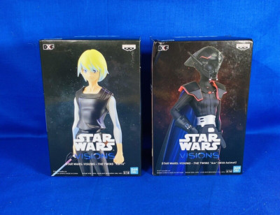 STAR WARS VISIONS THE TWINS Am + Karre Set of 2 Banpresto Unopened!!
