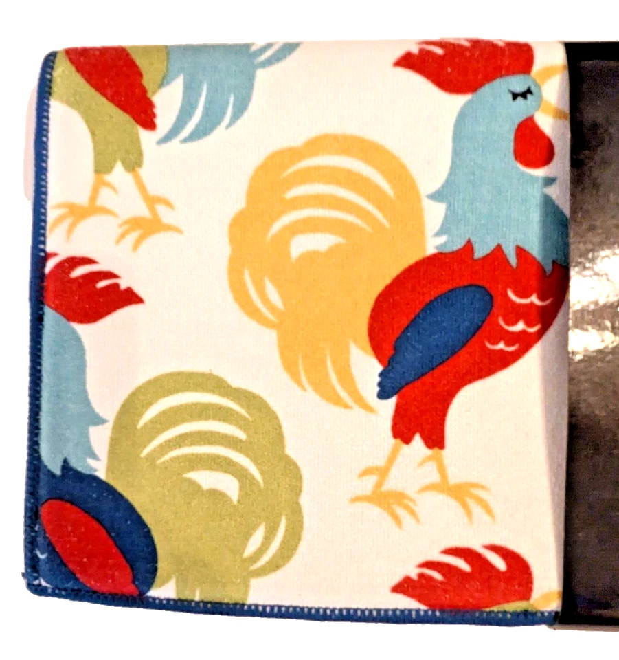 Ritz страны петух блюдо сушилка коврик двусторонний синий фермерский дом подарок новый - Изображение 4 из 4