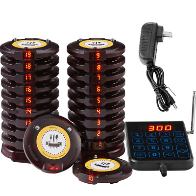 #ad 201 Pagers Restaurant Pager System Wireless Food Service 24h Standby Time $127.99