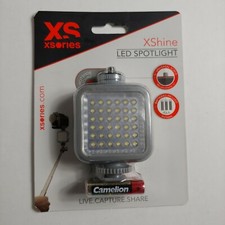 XSories XShine LED Spotlight with Hotshoe Mounts for Camera and Lighting New