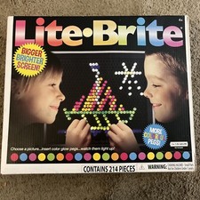 Hasbro Lite Brite Magic Screen Toy 2021 In Box Tested Working 02215 W/Batteries